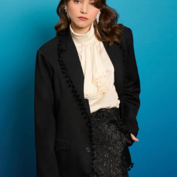 Sister Jane Cory Pom Pom Jacket and Cory Fray Trousers (set) - Picture 4 of 6